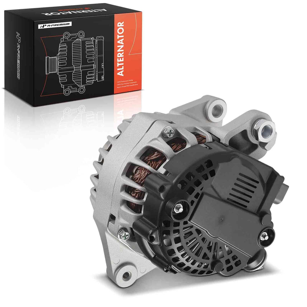 A-Premium alternator next to ruler for size comparison aiding installation planning