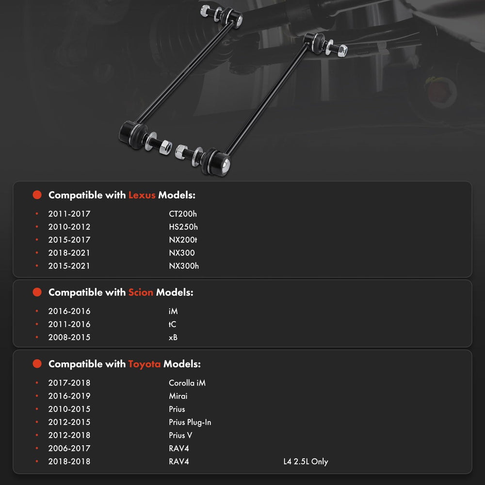 A-Premium assembled link front view, highlights fitment and durability