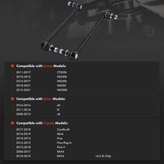 A-Premium assembled link front view, highlights fitment and durability