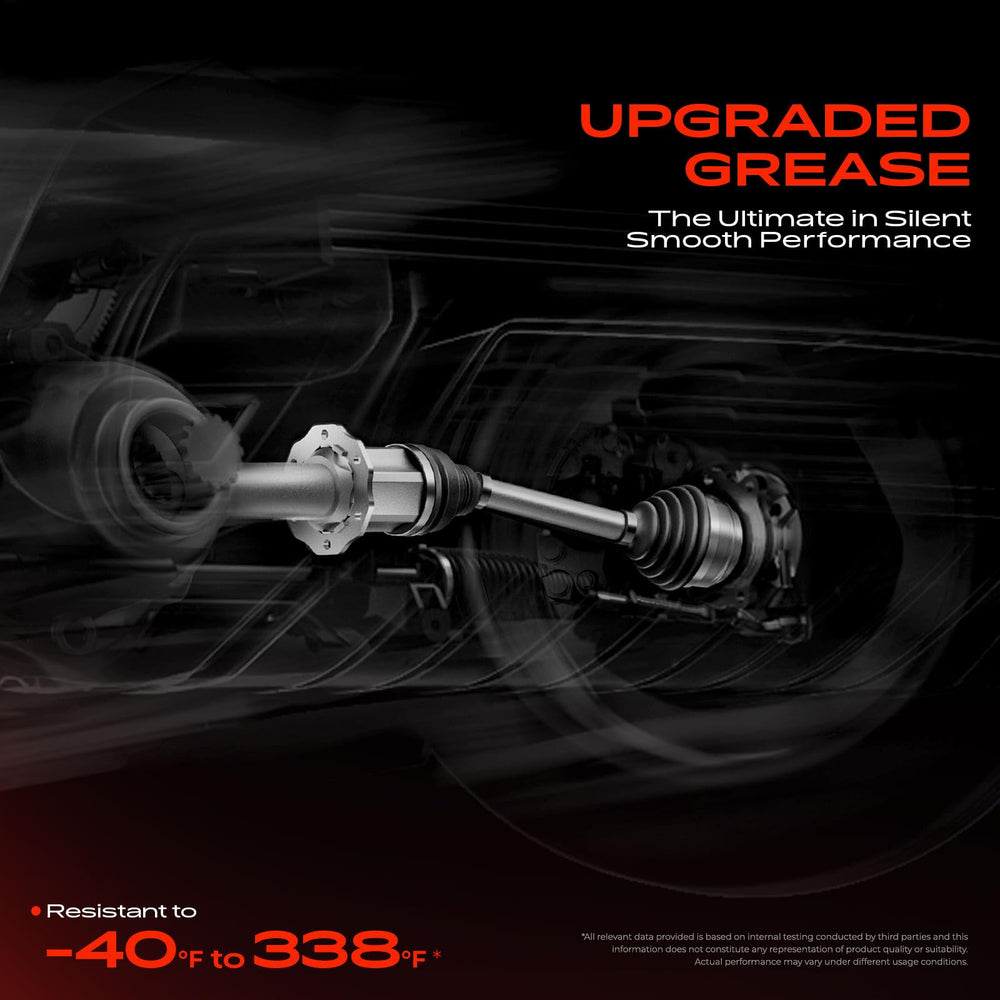 A-Premium axle installed in Forester hub showing proper fitment