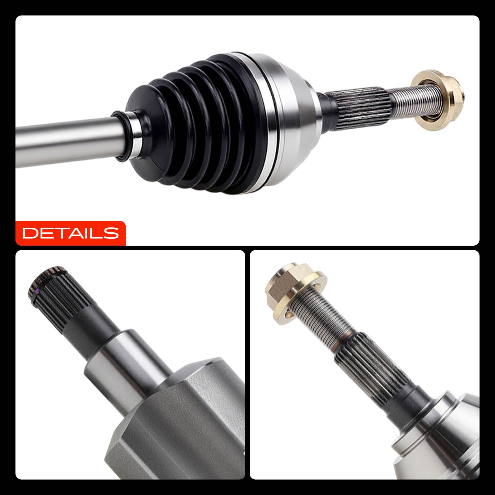 A-Premium axle in garage during installation for practical guidance