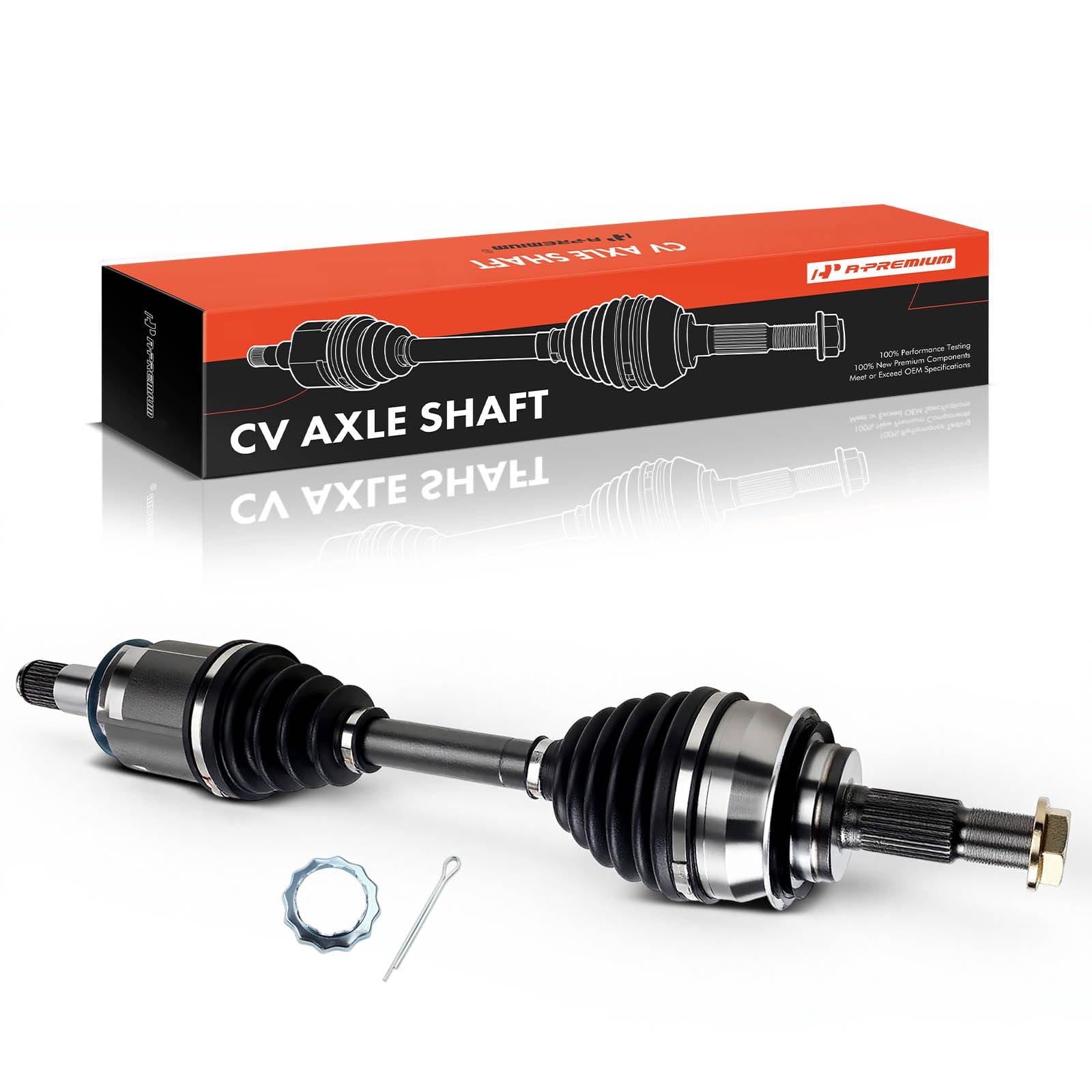 A-Premium axle on a Toyota/Lexus vehicle showing road-ready replacement