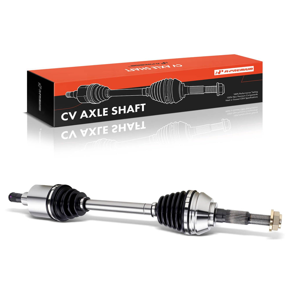 A-Premium axle label with reference numbers to verify compatibility