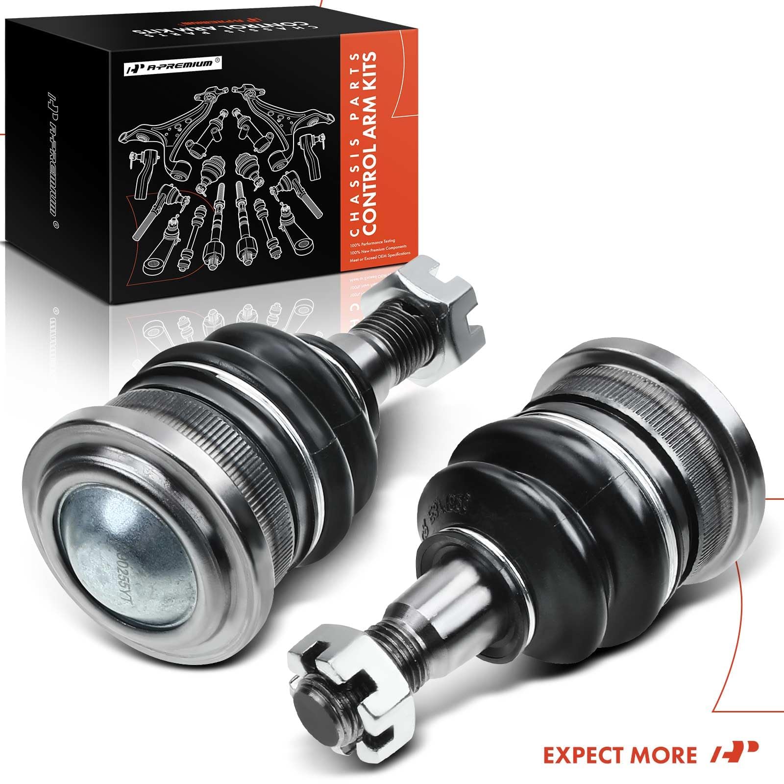 A-Premium ball joint on workbench during install, simplifies DIY replacement