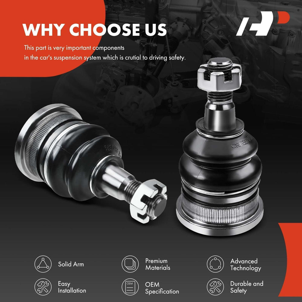 A-Premium ball joints installed on Tacoma suspension, improved steering control