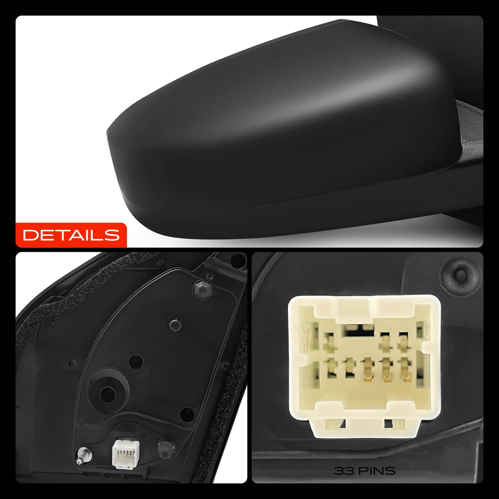 A-Premium black housing texture illustrating paint-ready finish