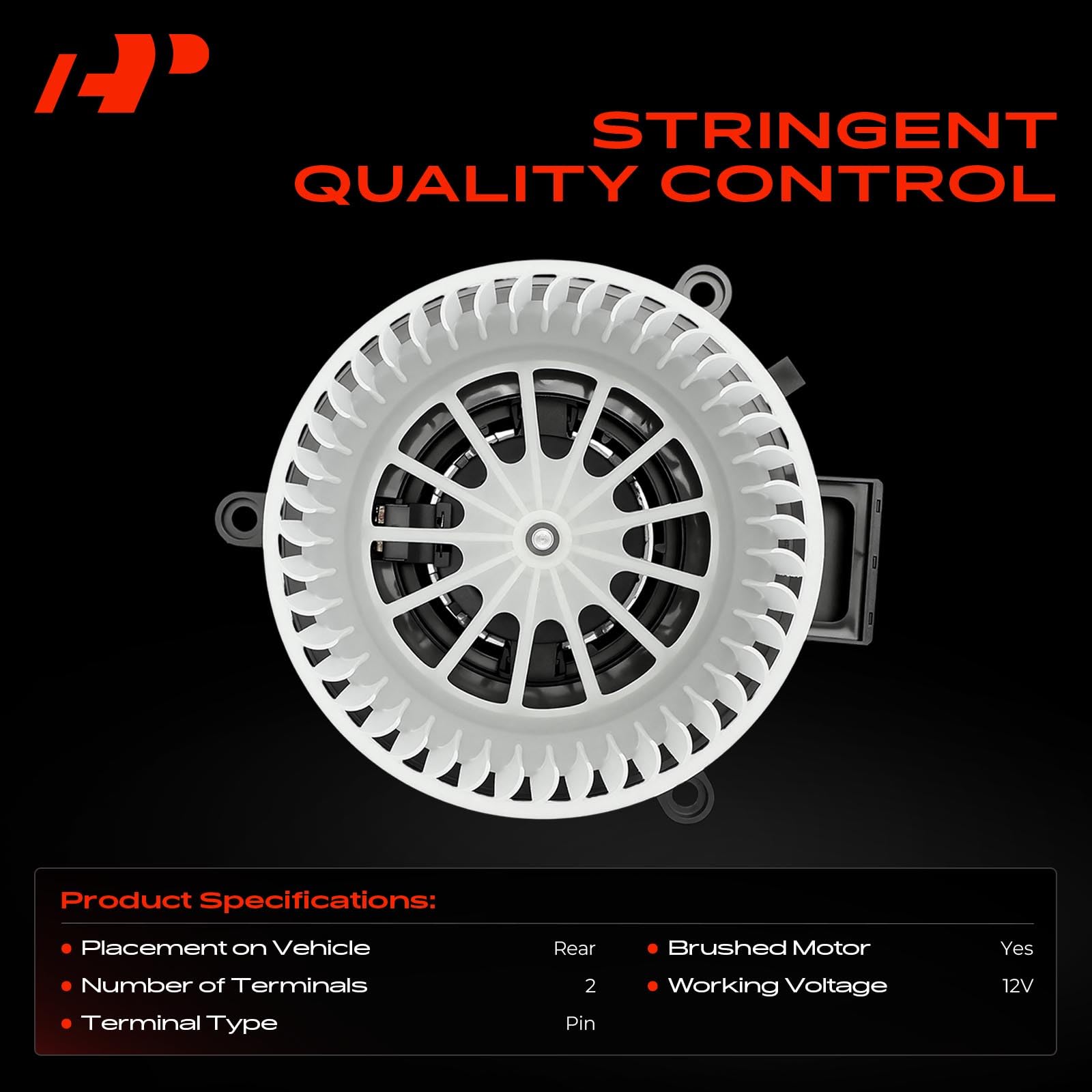 A-Premium side mounting plate view showing bolt pattern for easy direct fit