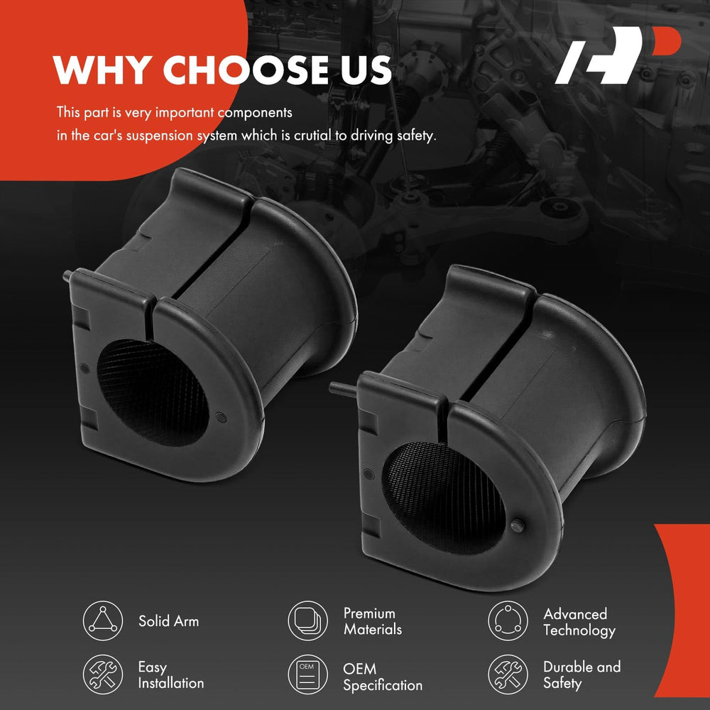 A-Premium bushing label with part numbers aiding cross-reference verification