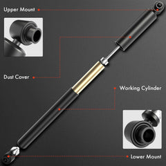A-Premium cab shock side profile highlighting compact, OE-matching dimensions