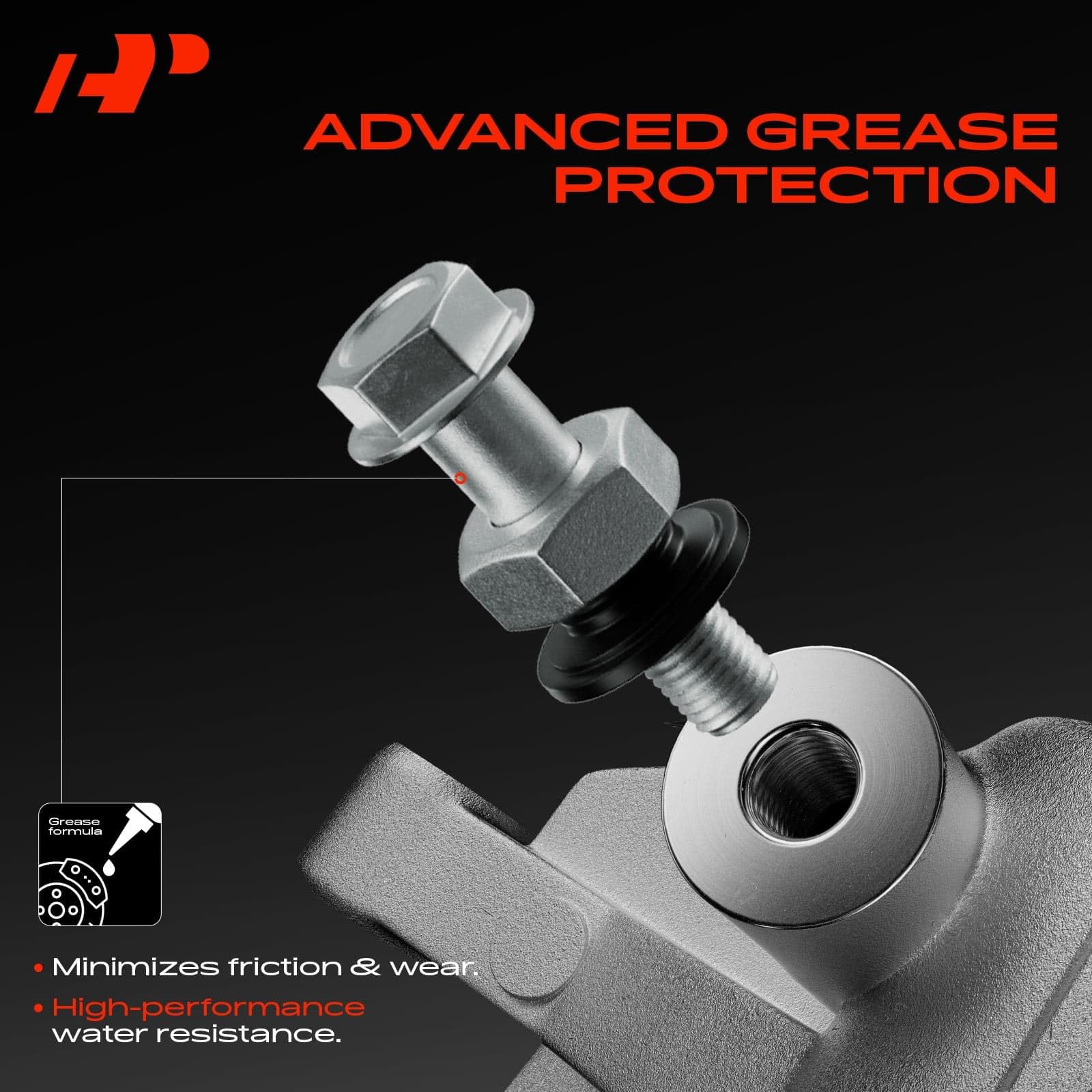 A-Premium bleeder and inlet port detail showing M10 x 1.5 thread connection