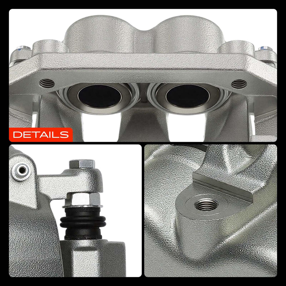 A-Premium caliper installed on vehicle wheel hub showing real-world fit