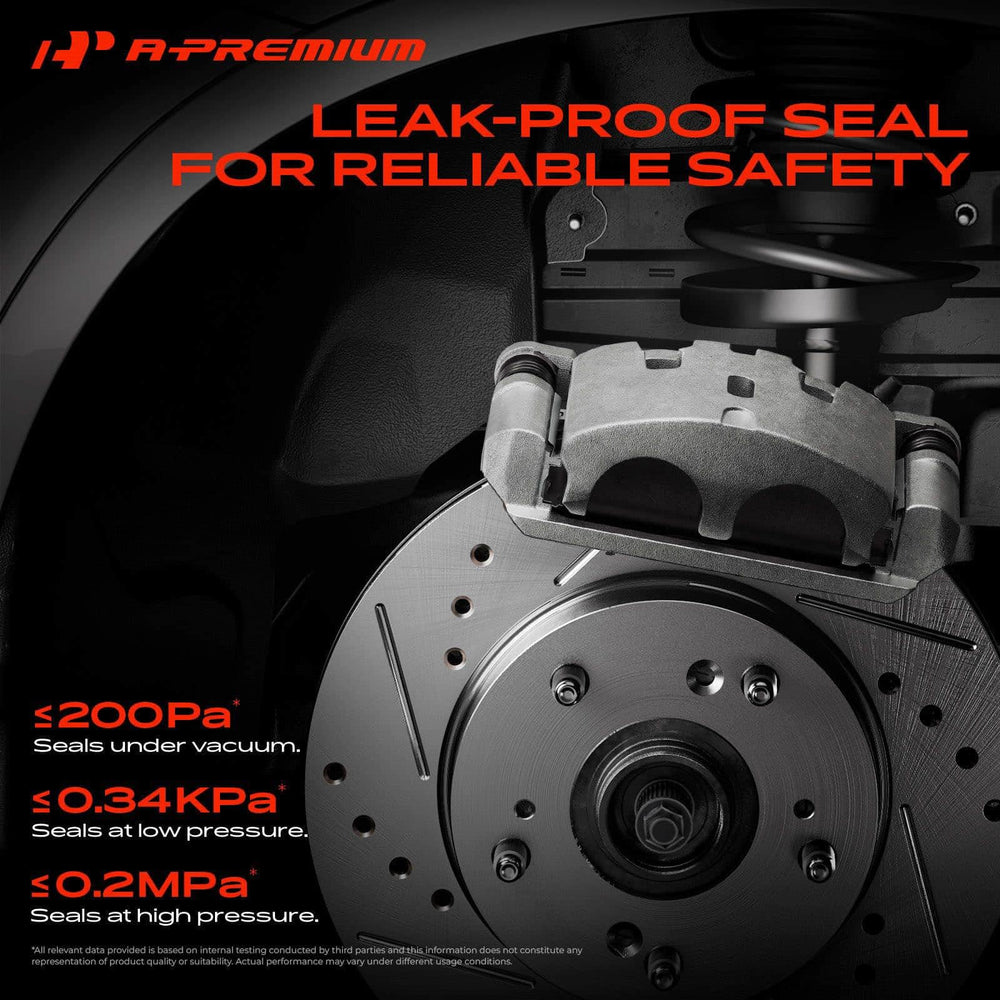 A-Premium caliper mounted on rotor demonstrating fitment on vehicle and braking readiness benefit