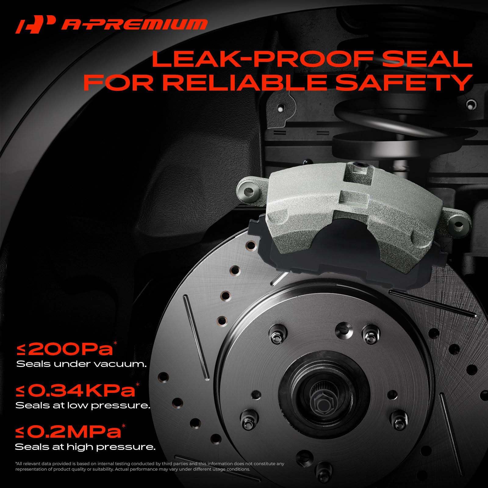 A-Premium caliper installed on vehicle demonstrating fitment on RWD model