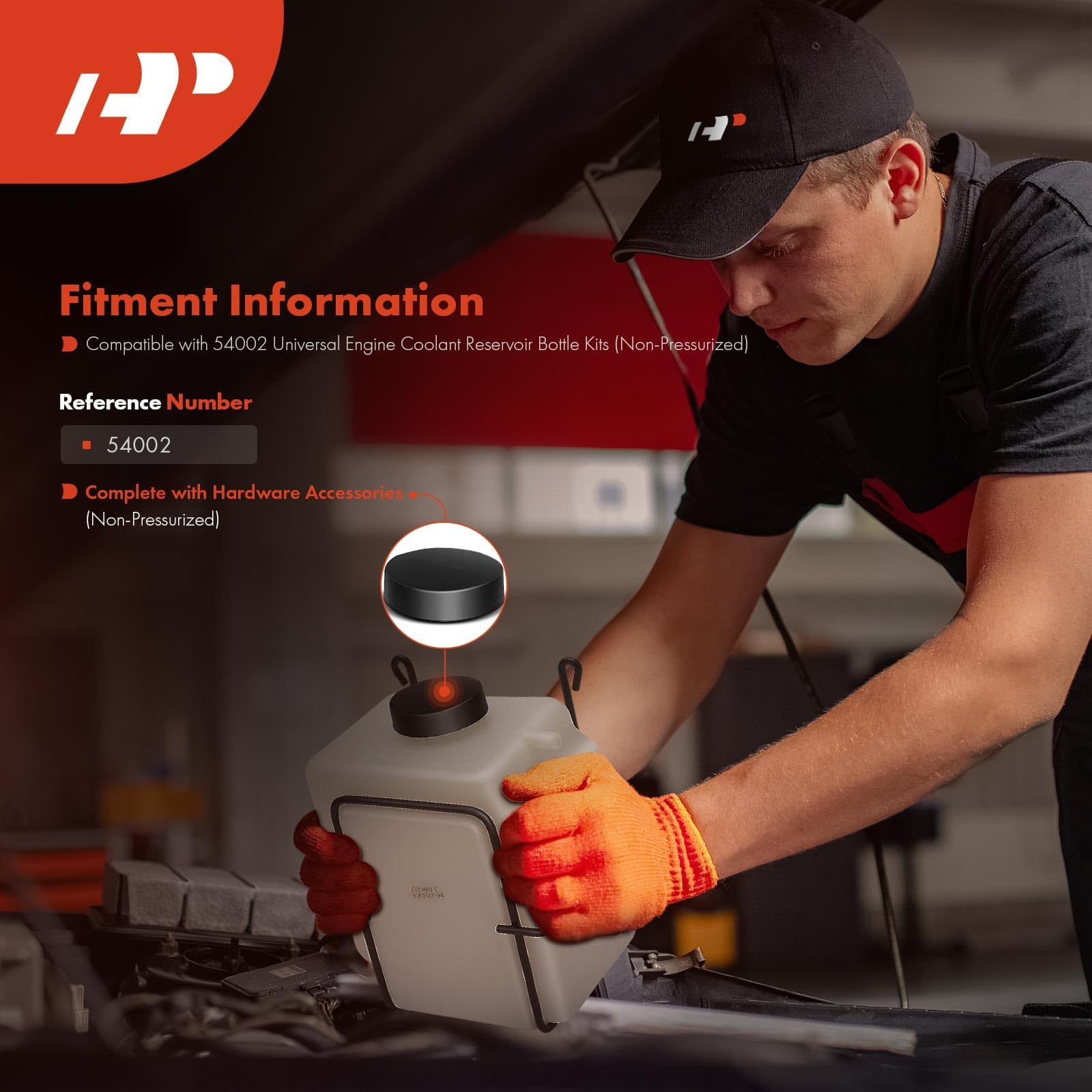 A-Premium reservoir cap and thread detail ensuring secure seal and leak prevention