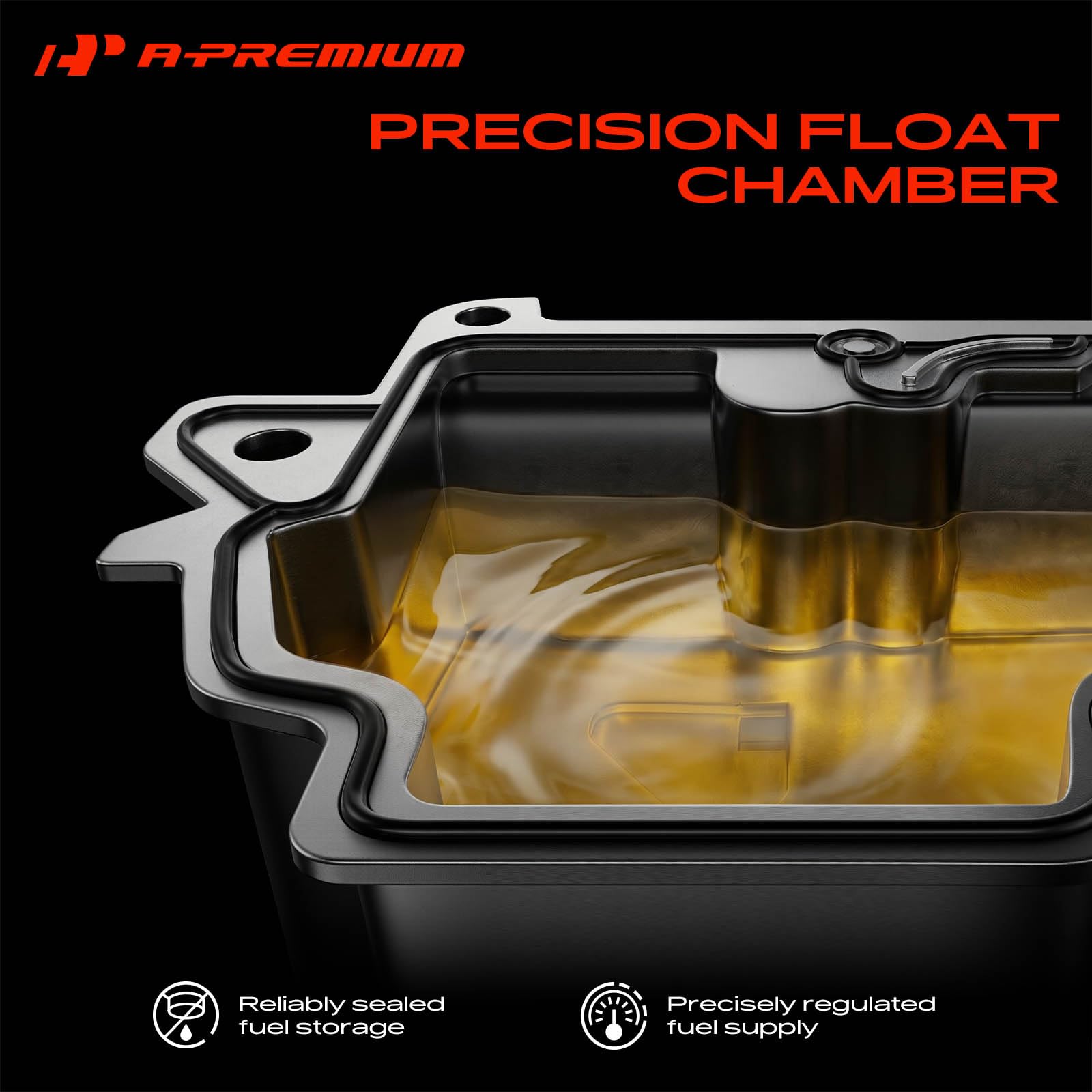 A-Premium carburetor mounted on intake manifold for direct replacement