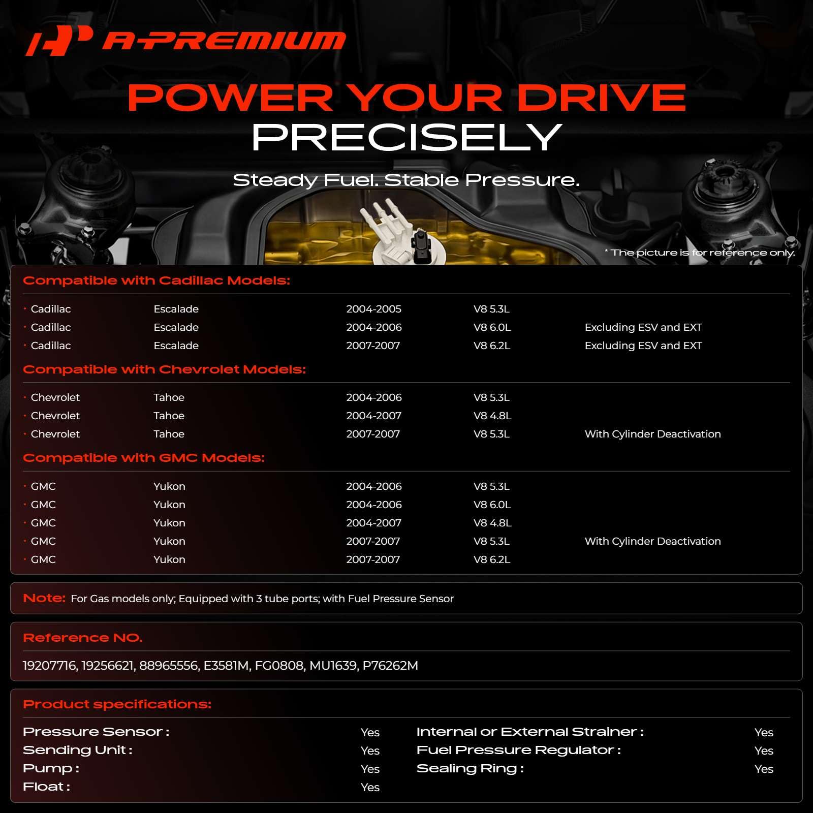 A-Premium close-up of pressure sensor for accurate fuel pressure feedback