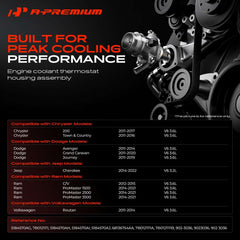 A-Premium close-up thermostat seat showing precision fit and leak prevention