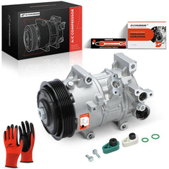 A-Premium compressor front view showing all ports and solid construction for reliable replacement