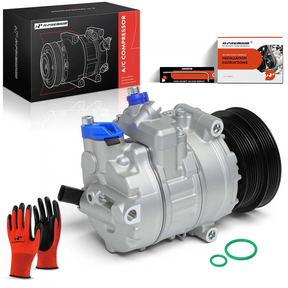 A-Premium compressor in workshop setting showing professional installation readiness