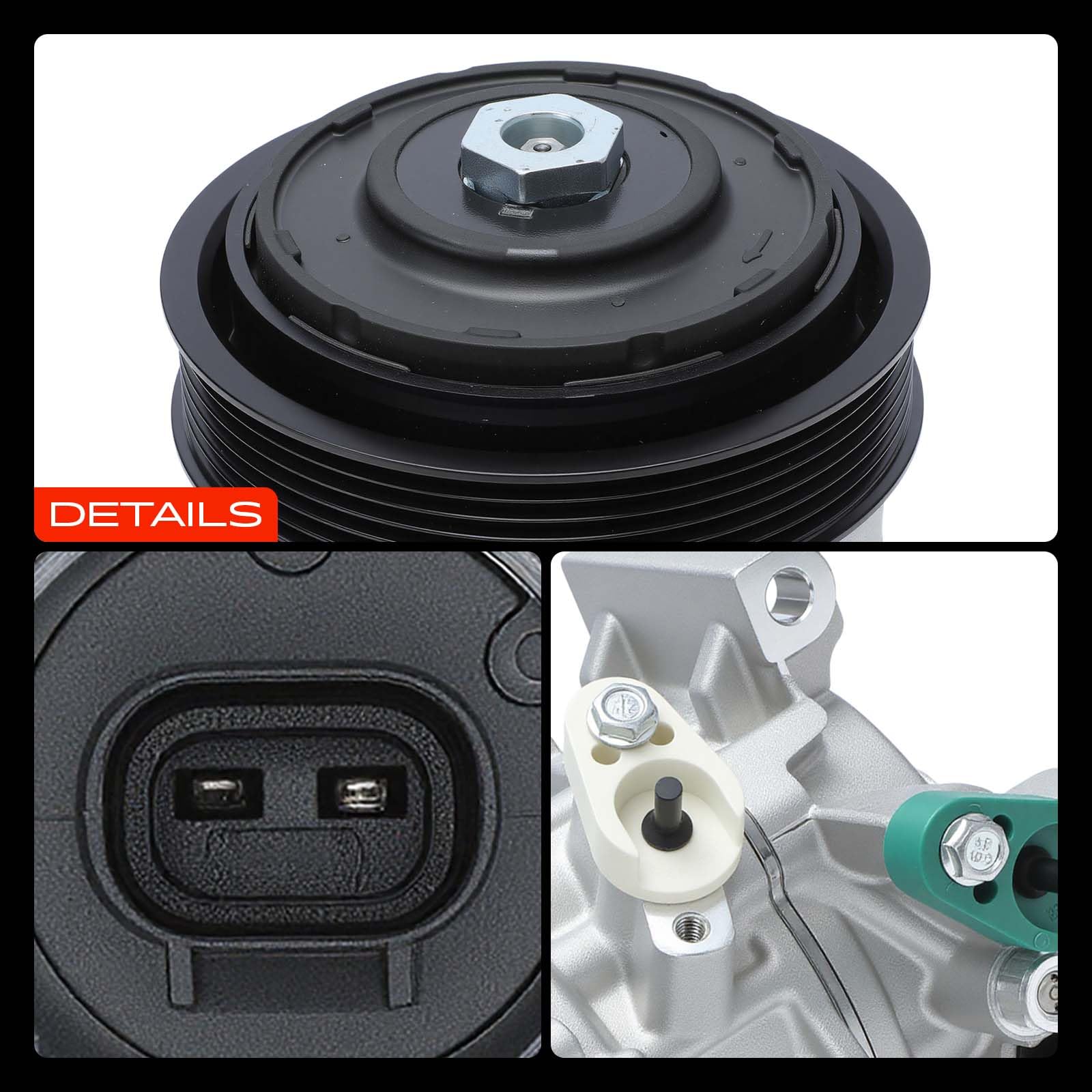 A-Premium compressor packaged with mounting bolts and instructions for ready installation