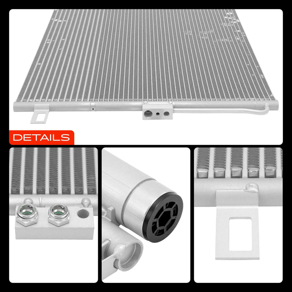 A-Premium condenser packaging and label showing part numbers for easy cross-reference