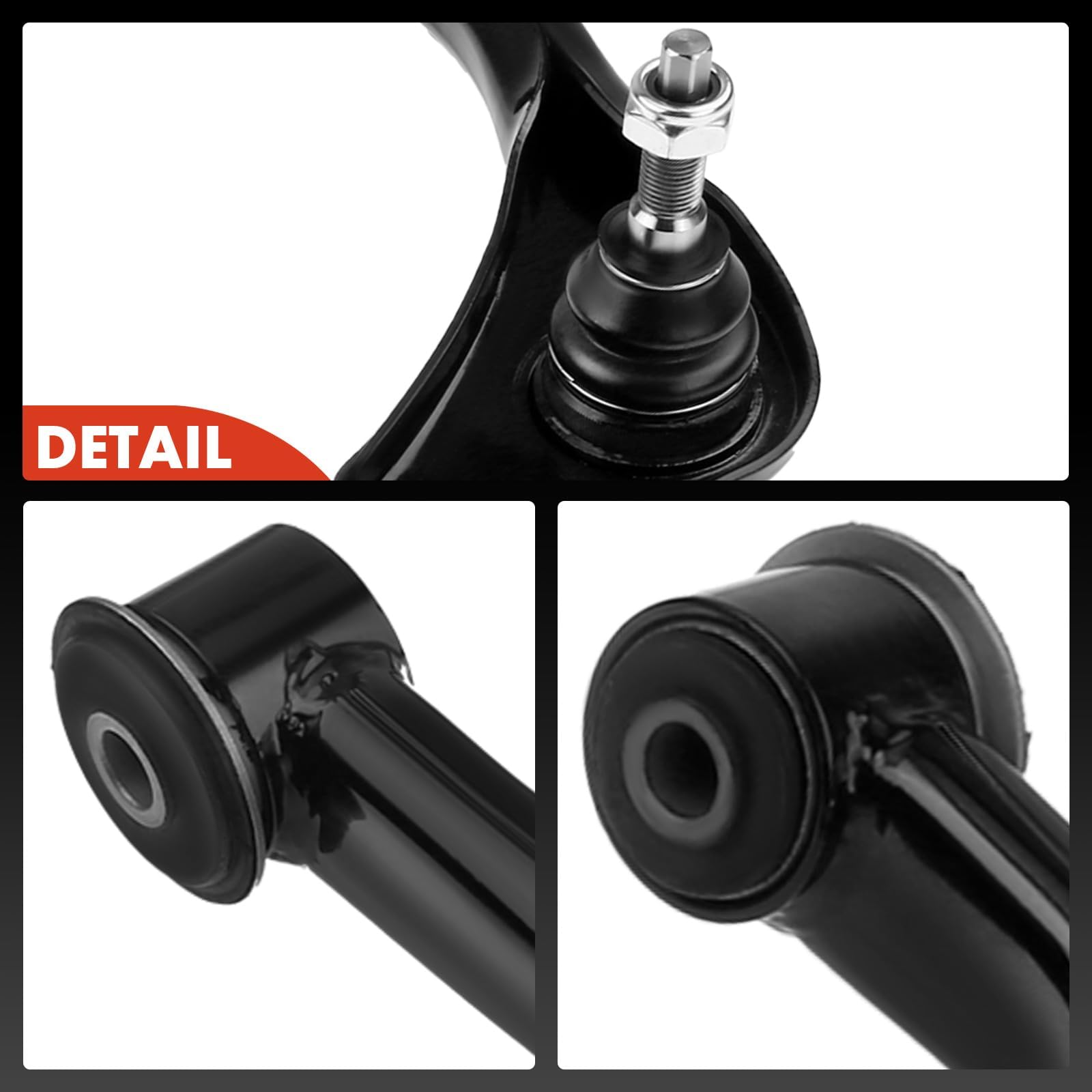 A-Premium steel finish on control arm illustrating durable corrosion resistance