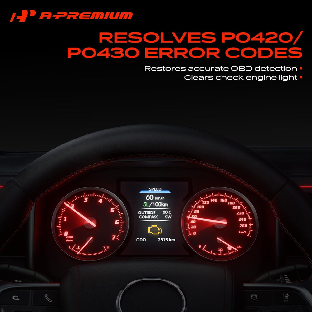 A-Premium converter label and reference numbers for accurate cross-reference