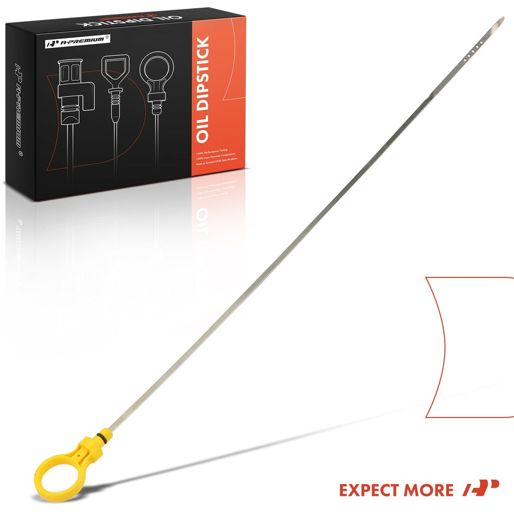 A-Premium dipstick in garage lifestyle scene showing easy maintenance benefit