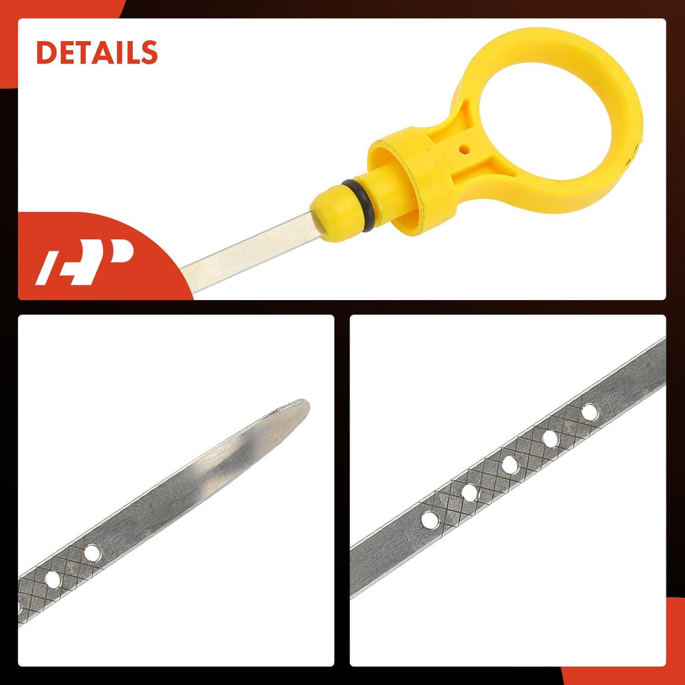 A-Premium dipstick next to factory dipstick for size and fit comparison benefit