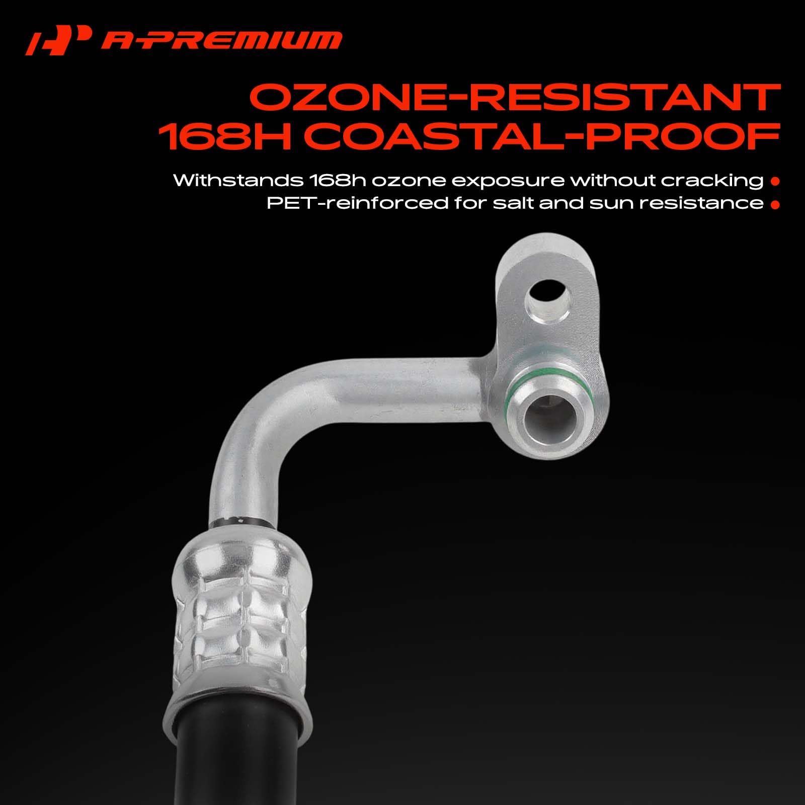 A-Premium hose layer detail highlighting four-layer durable construction