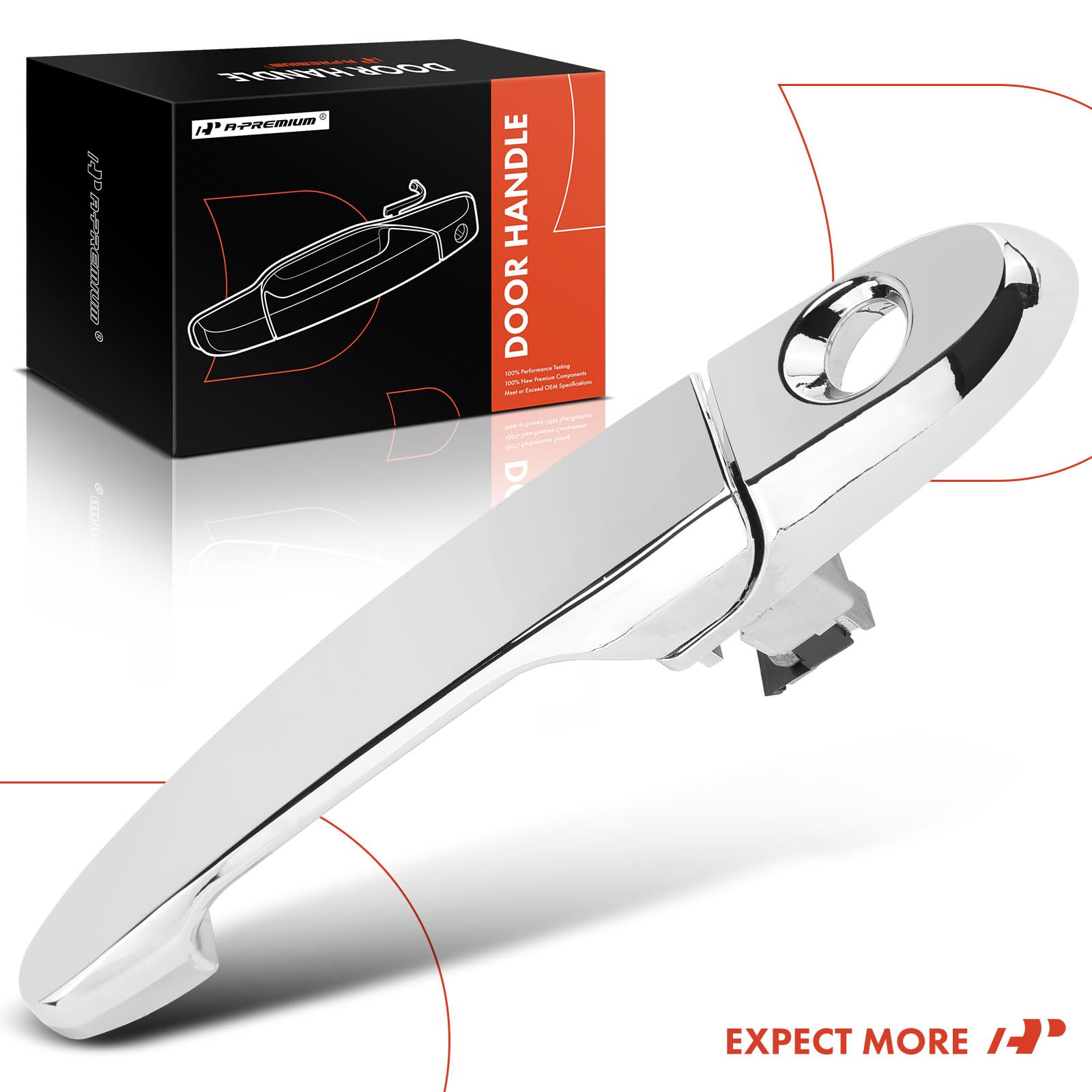 A-Premium handle on a car in sunlight demonstrating improved exterior appearance