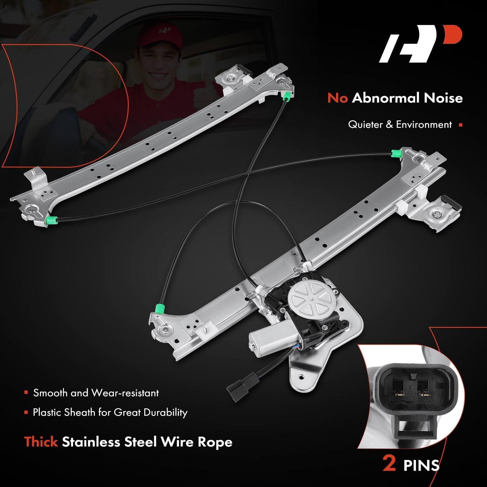 A-Premium electrical connector detail showing plug compatibility for fast hookup