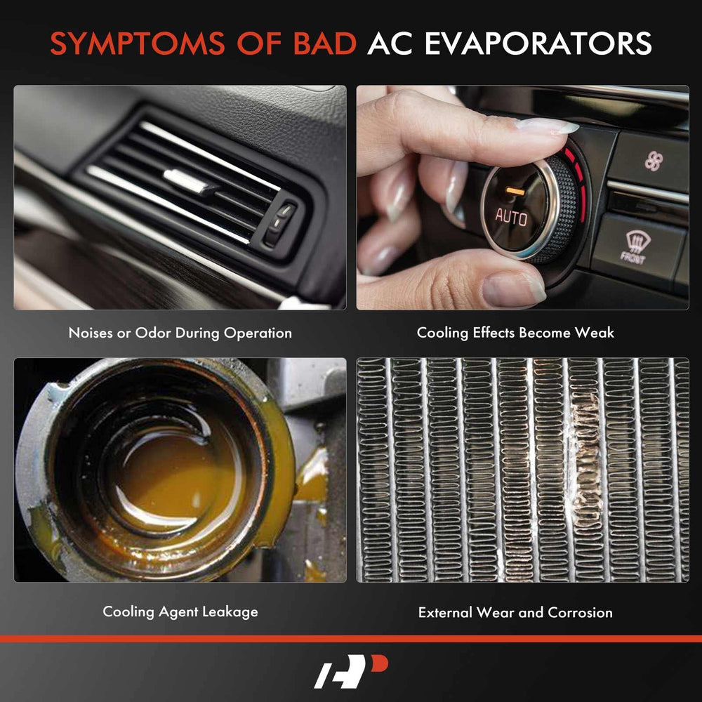A-Premium evaporator core held in hand showing compact size for easy handling