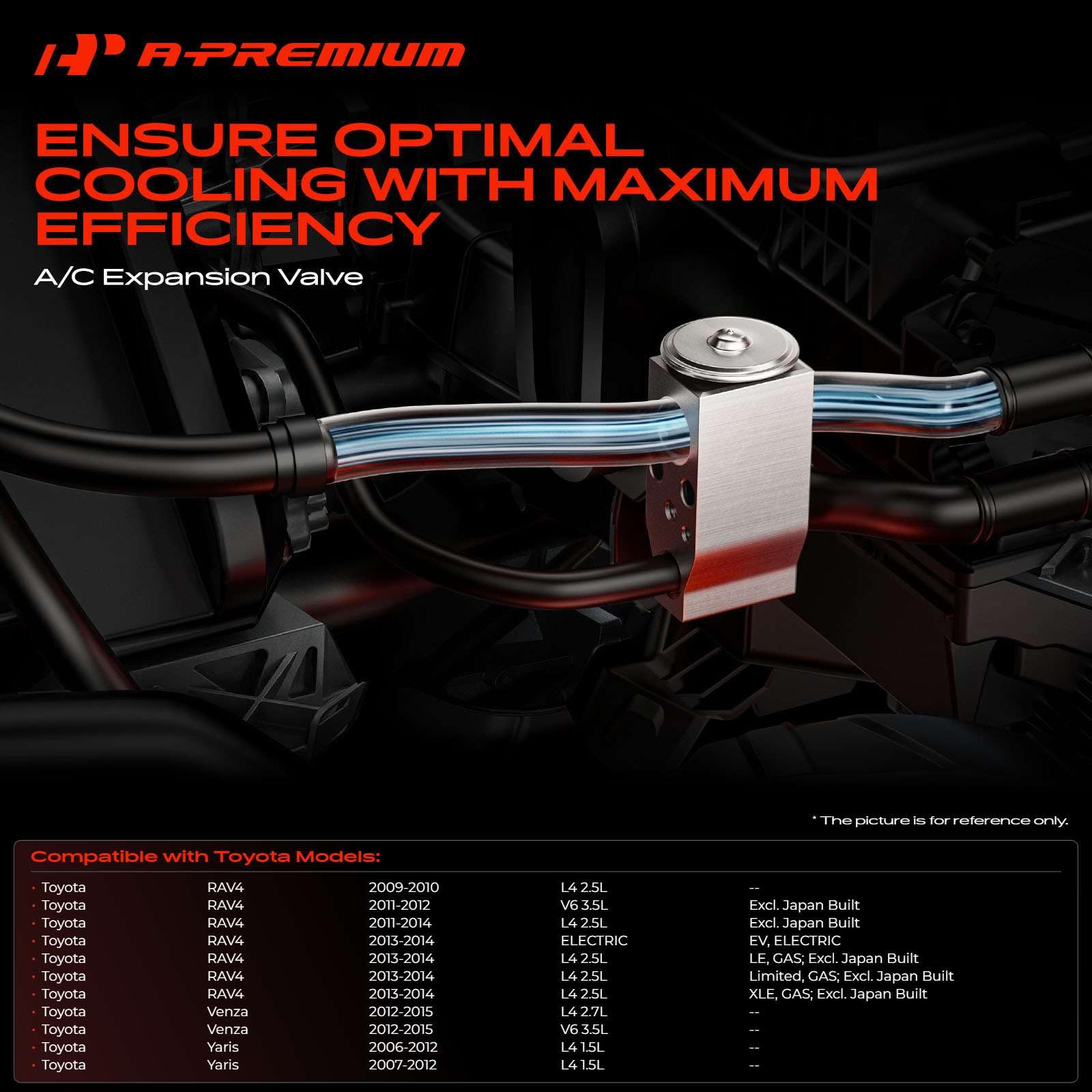 A-Premium valve with replacement O-rings and seals included to ensure leak-free service
