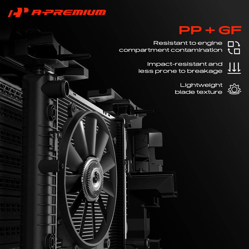 A-Premium fan blade installed in Nissan engine bay demonstrating immediate cooling restoration