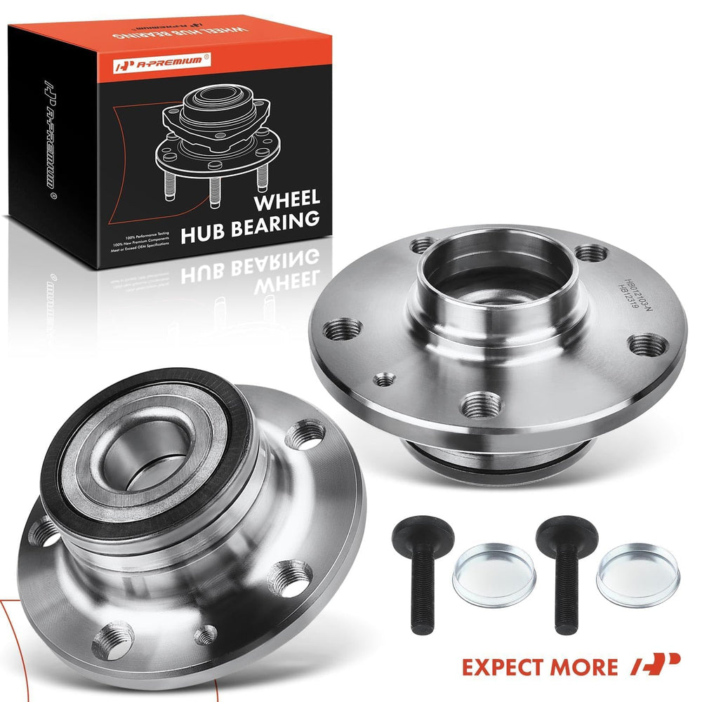 A-Premium five-lug wheel stud pattern detail for secure wheel mounting