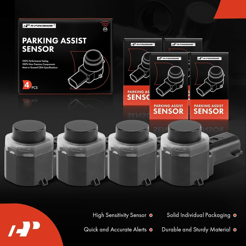 Four A-Premium sensors laid out demonstrating complete bumper coverage and convenience