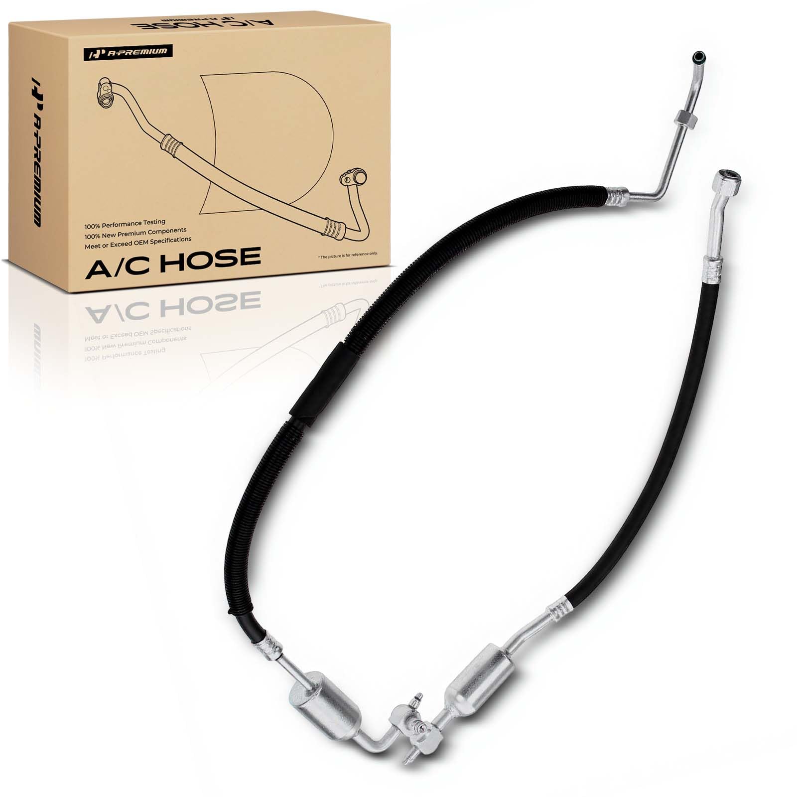 A-Premium front assembly view showing full hose assembly and improved fit