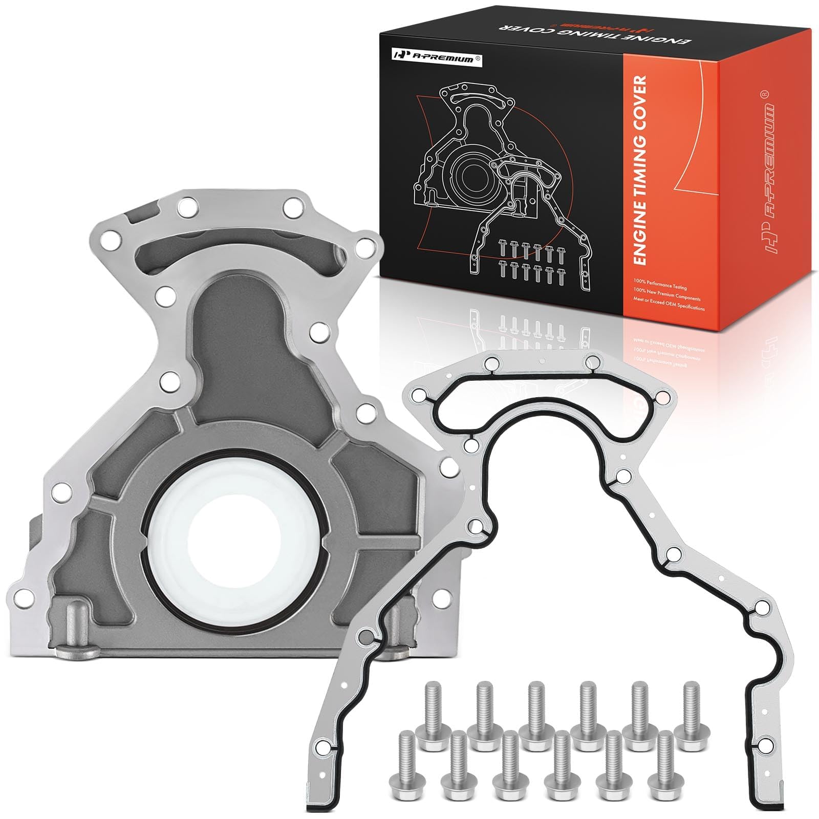 A-Premium front assembly showing complete rear main seal cover, ready for fitment