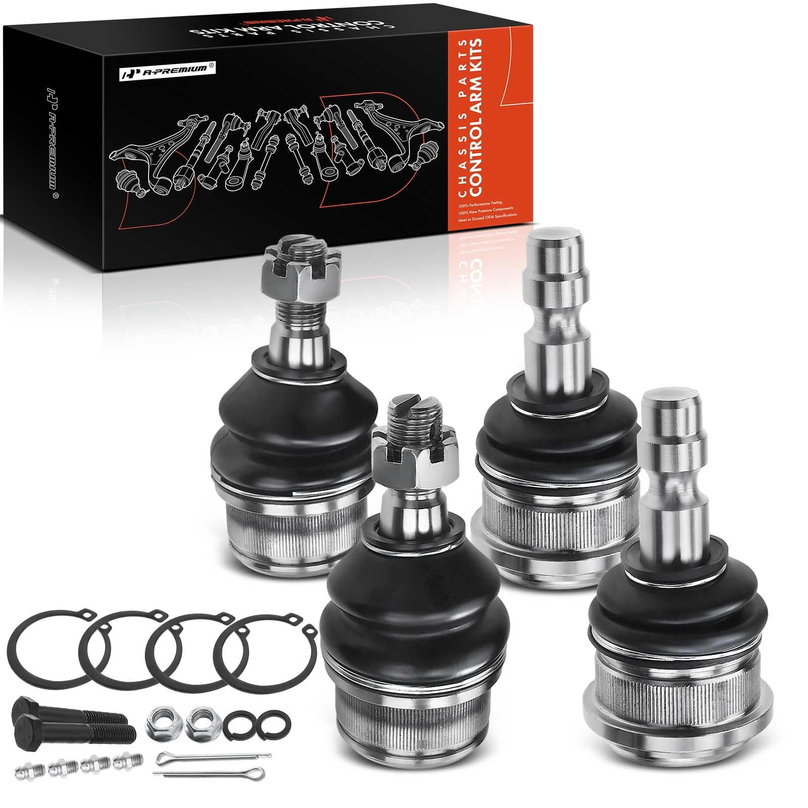 A-Premium packaging showing full ball joint kit and fitment information improving confidence