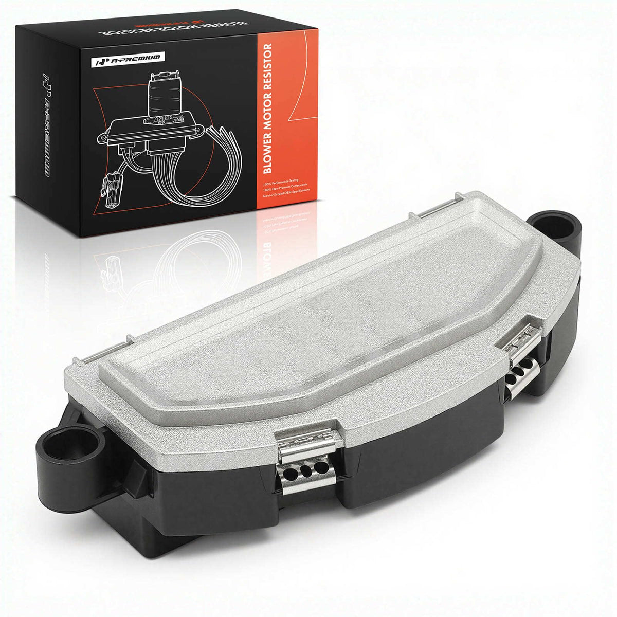A-Premium front view of blower resistor showing clean housing and fit for easy replacement