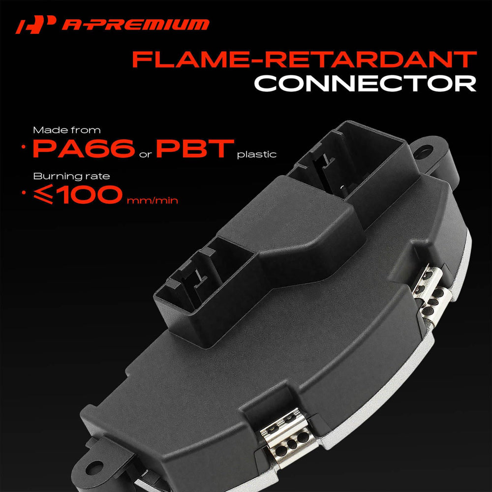 A-Premium resistor installed in vehicle HVAC housing for accurate direct-fit demonstration