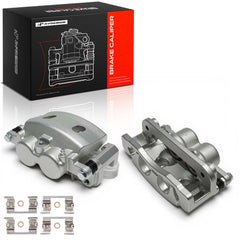 A-Premium front caliper assembly front view showing fit and reliable braking