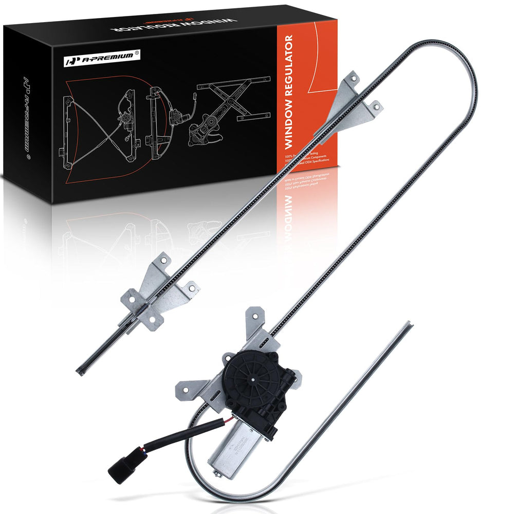 A-Premium front driver side assembly showing complete regulator and motor, ensures fast replacement