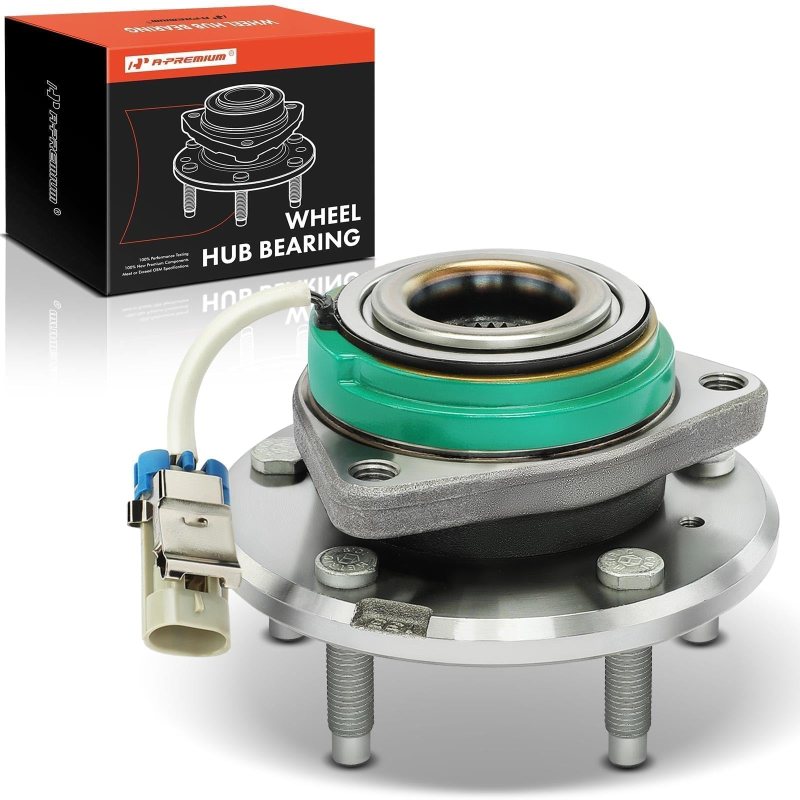 A-Premium front hub assembly front view showing solid construction and fit