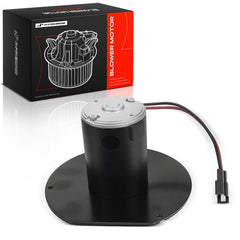 A-Premium front view of blower motor showing mounting points and fitment benefit