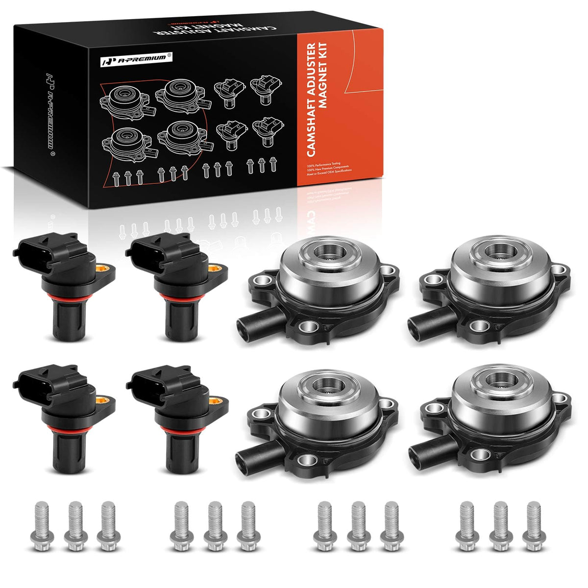 A-Premium front kit layout showing all eight components and organized packaging benefit clarity