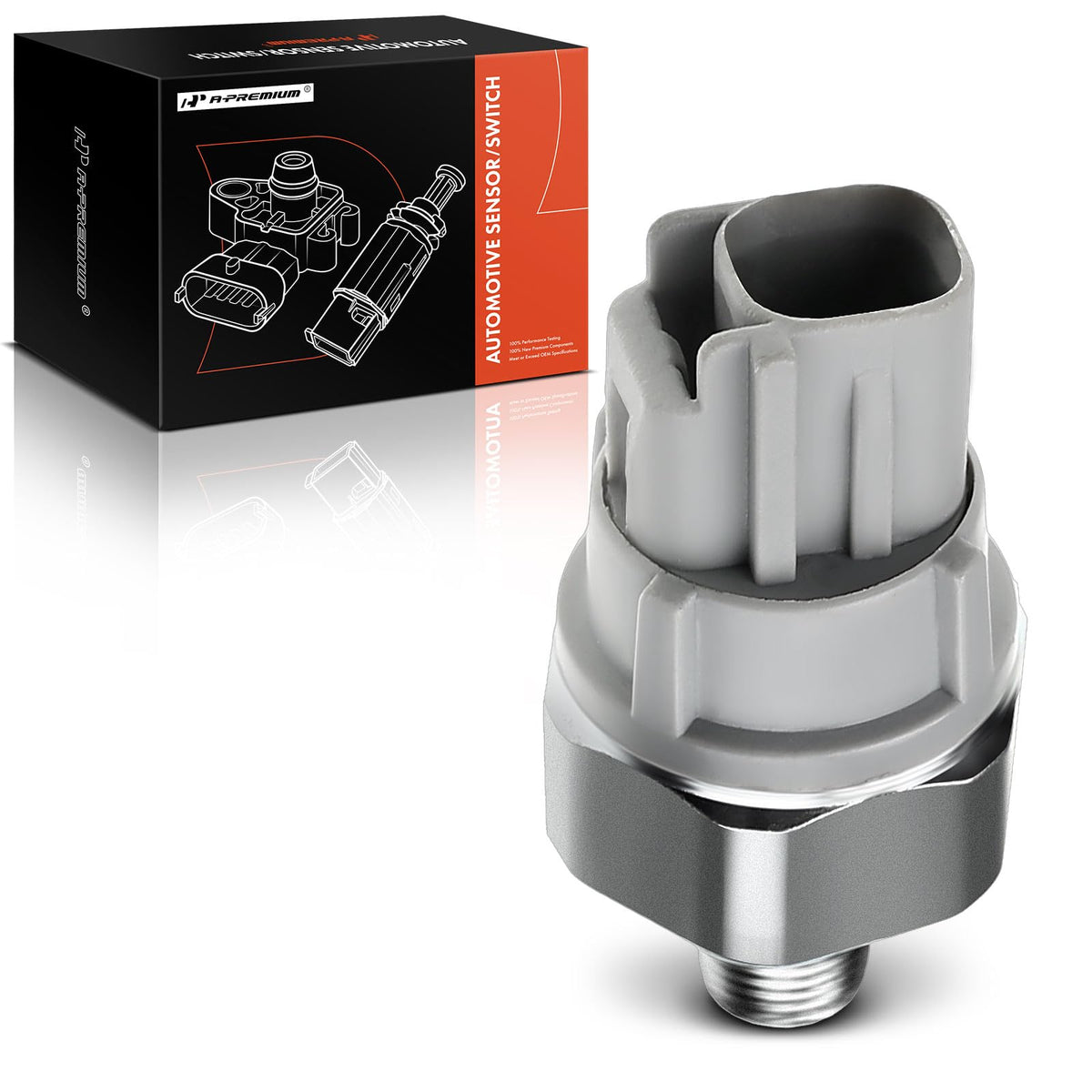 A-Premium front view of sender showing plug, clear identification and easy fit