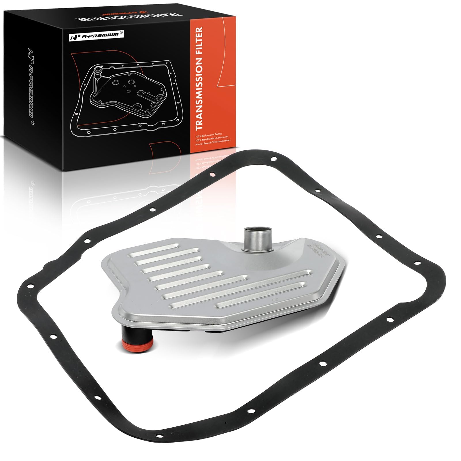 A-Premium front view of filter and gasket kit showing OEM fit