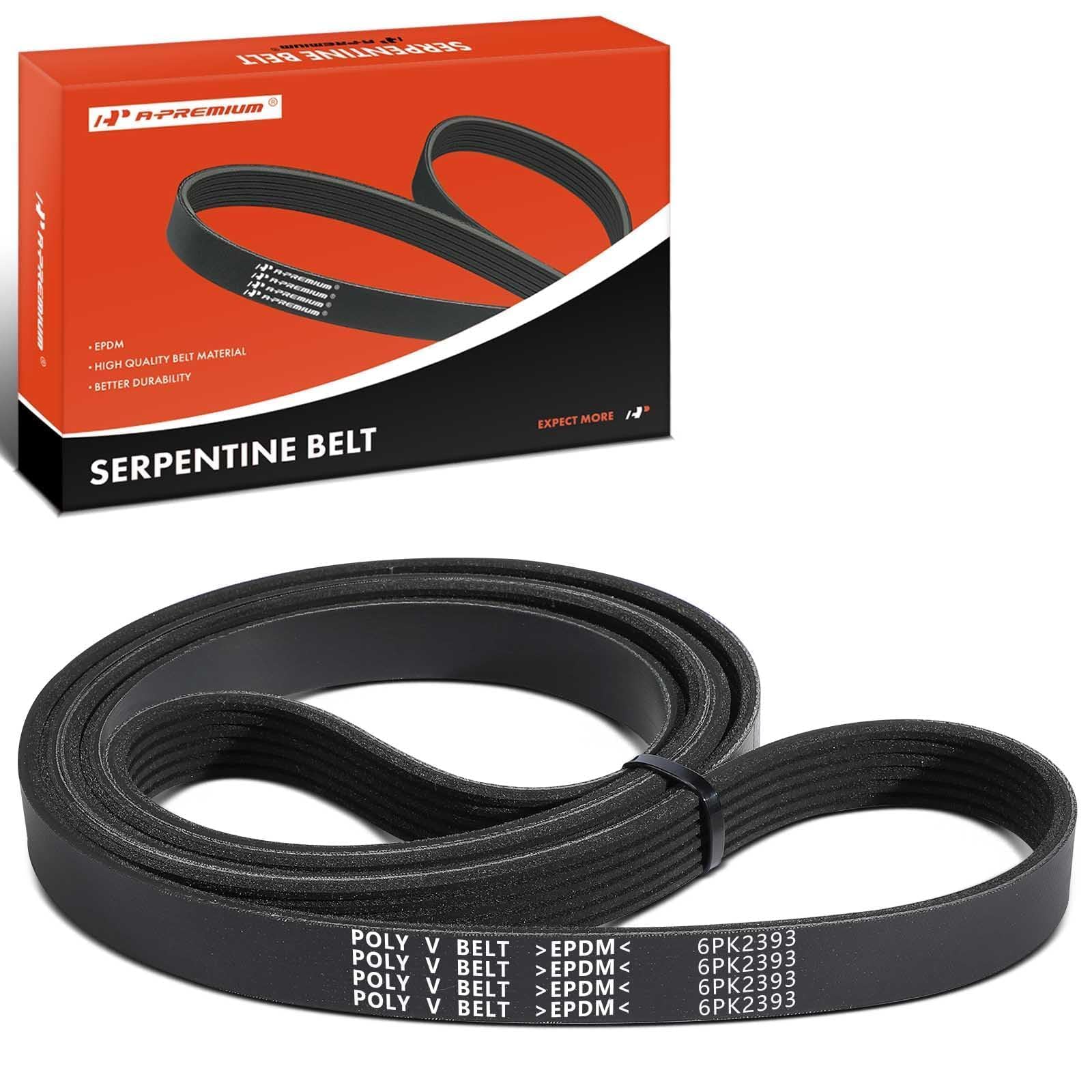 A-Premium front packaging showing belt and part numbers, reliable replacement